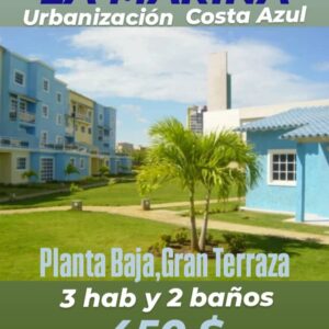 Se Alquila En Residencias La Marina, Planta Baja con Gran Terraza