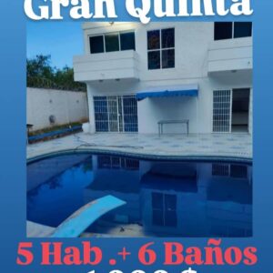 En Venta Gran Quinta En Urbanización El Paraíso