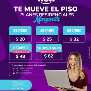 Internet de Fibra Óptica WOW en Margarita